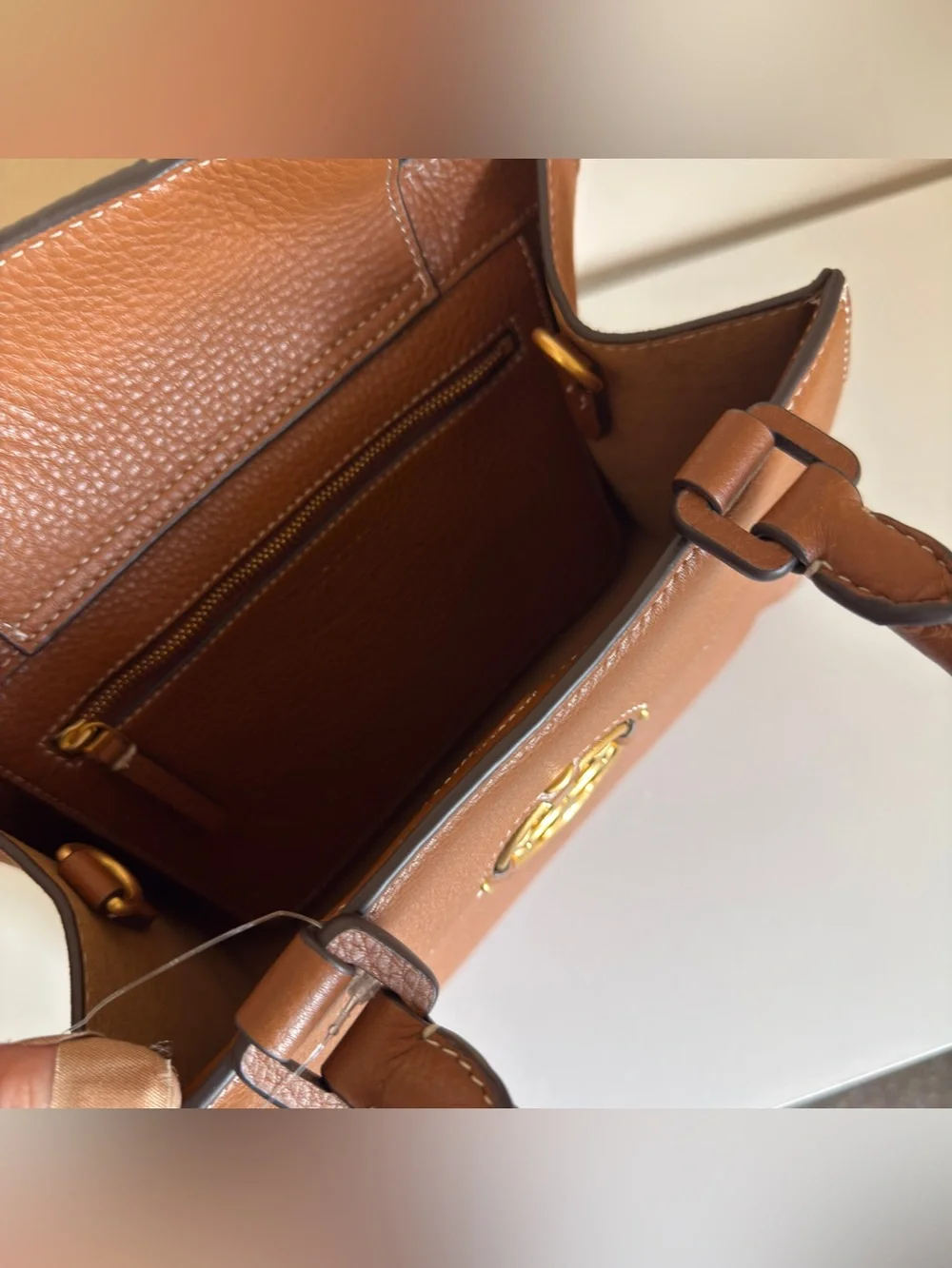 Tory Burch MILLER TOP HANDLE STCHEL 79329 missing long strap